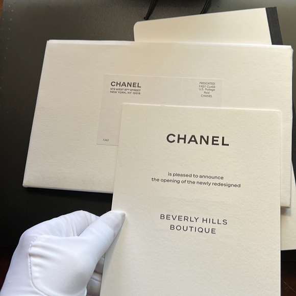 CHANEL NOTEBOOK- Blank Chanel Notebook 8.25”H x 5.10” W x .25” D White Pages NIE - Picture 11 of 16